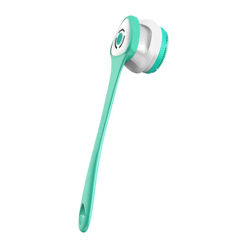 Waterproof Electric Massage Shower Brush Multifunctional Long Handle Back Scrubber Facial Cleansing Device For Bathroom Use image 3