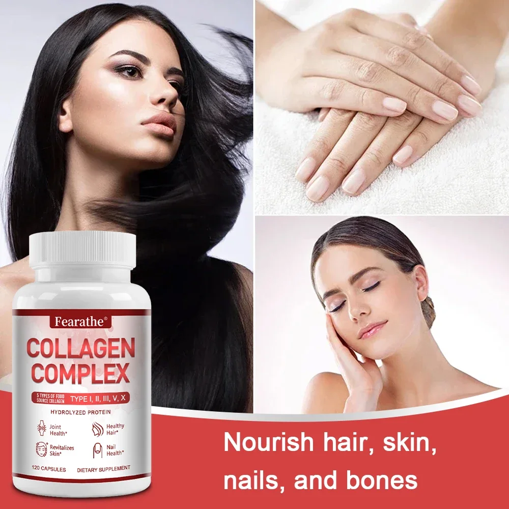 Premium Multi-Collagen Capsules - Anti-Aging, Hair, Skin & Nails, Digestive & Joint Health Supplement, Hydrolyzed Collagen