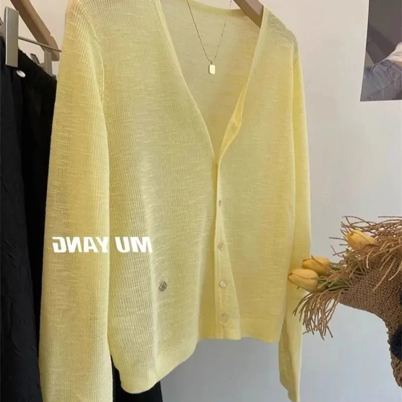 

Women's Pink Long Sleeve Cardigan Textured Knit Open Front Cardigan for Daily Layered Wear