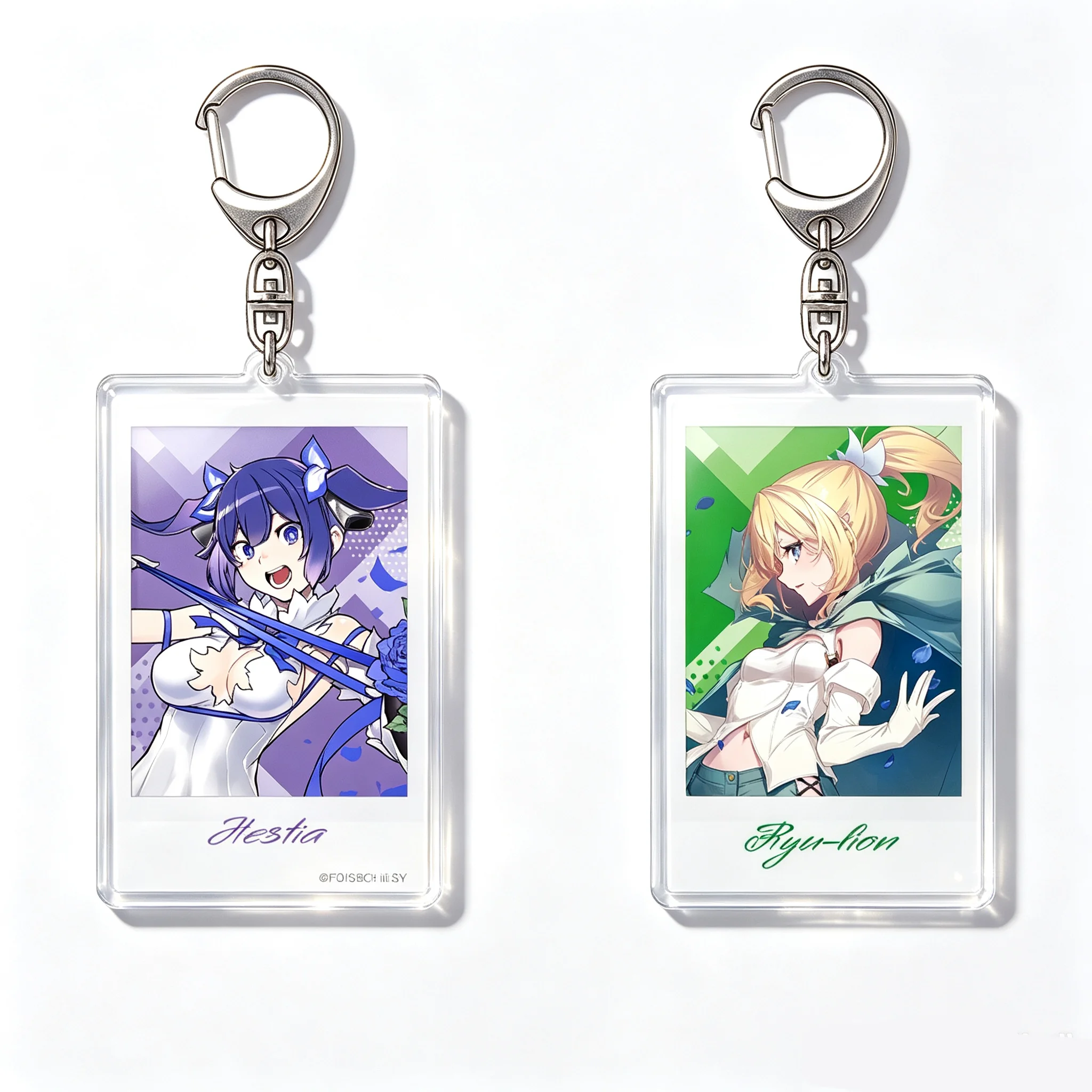 Is It Wrong to Try to Pick Up Girls in a Dungeon? Hestia Ryū Lion Acrylic Keychain Bag pendant Bag Charm anime goods Fans Gifts