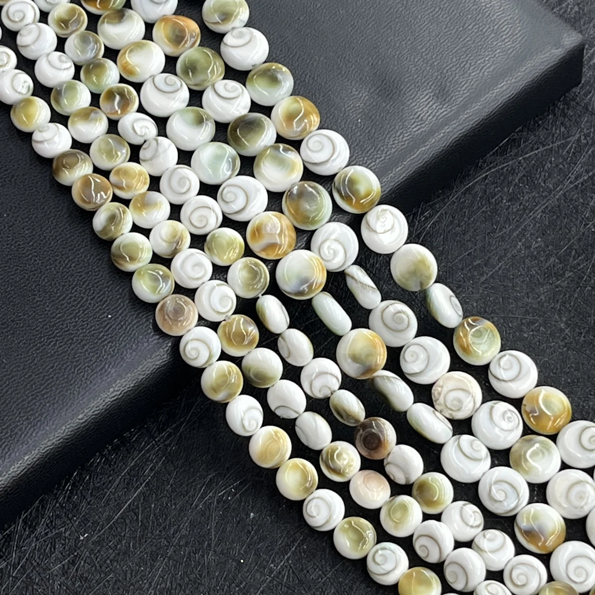 

8/10mm Natural Freshwater Shell Conch Shell Round Threaded Bead Jewelry Making DIY Necklace Bracelet Earrings Accessory Wedding