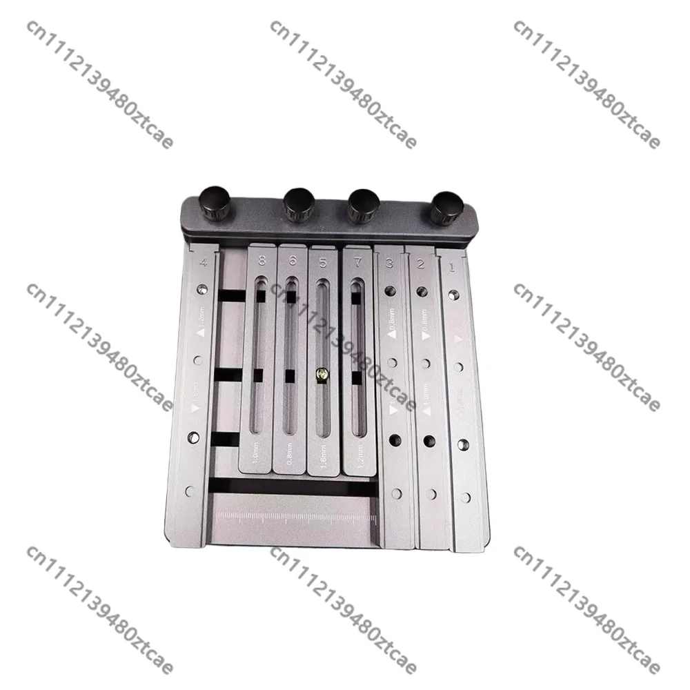 Mini CNC Solder Paste Stencil Printer Tool Free Clamp Dual Sided PCB Fixture Laser Etched  Precision Circuit Board Printing Tool