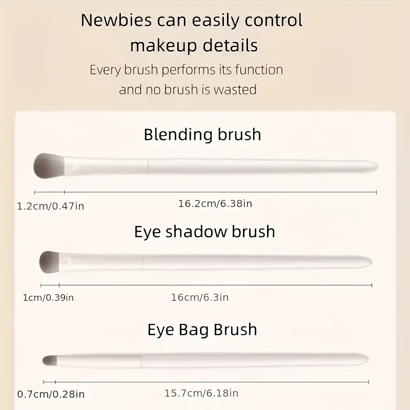5-Piece Eye Makeup Brush Set Perfect Travel Companion and Gift for Friends, Girlfriends, and Wives 썸네일 4