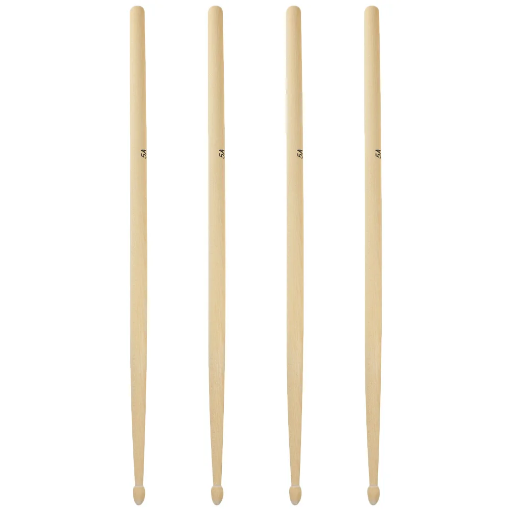 

4 Pcs Maple Sticks Drum Mallets Percussion Drumstick Marimba Drumsticks for Drummers