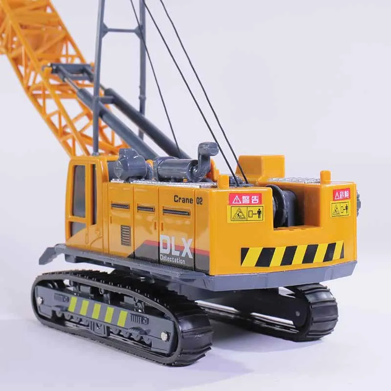 Simulation big crane toy engineering vehicle model children\'s baby crawler heavy  liftable  locomotive