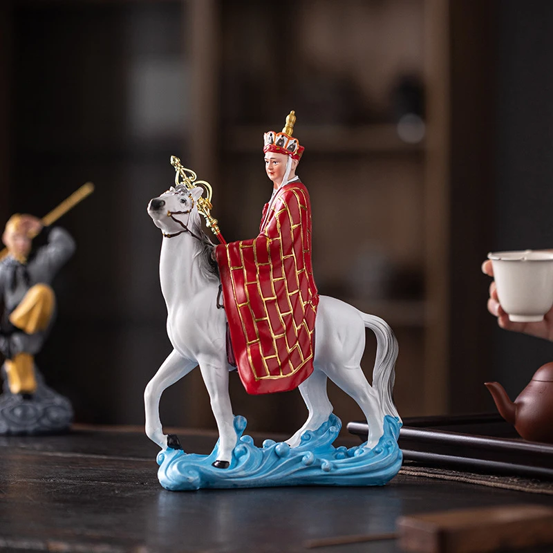 Four Characters Of Journey To The West Figurines: Sun Wukong, Pig Bajie, Sha Seng, Tang Sanzang, Backflow Incense Burner, Home D