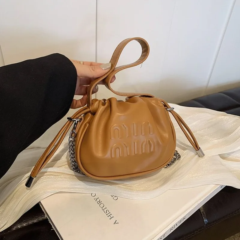 Trendy Crossbody Bag for Women Shoulder Bags Drawstring Women Bucket Bag Purse and Handbags Designer Bag Bolsos De Mujer Сумка