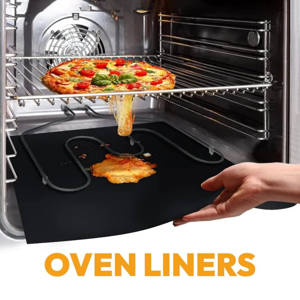 Non-Stick Reusable Oven Mat, Easy-Clean Fiberglass Baking Accessory Suitable for Electric Ovens, Gas Stoves, Toasters, and Grill