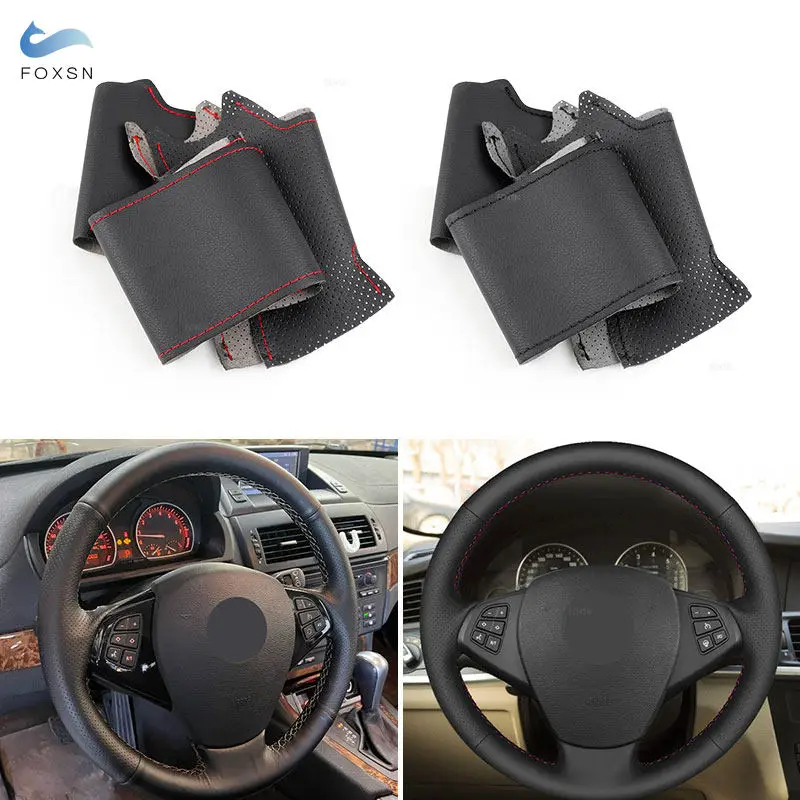 

Car Interior Steering Wheel Microfiber Perforated Leather Cover Trim Accessories For BMW X3 E83 2005 2006 2007 2008 2009 2010