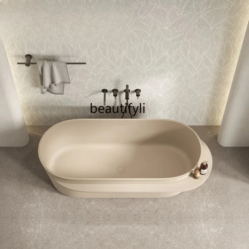 

Artificial stone integrated bathtub Family B & B Hotel bathroom Separate single and double bath