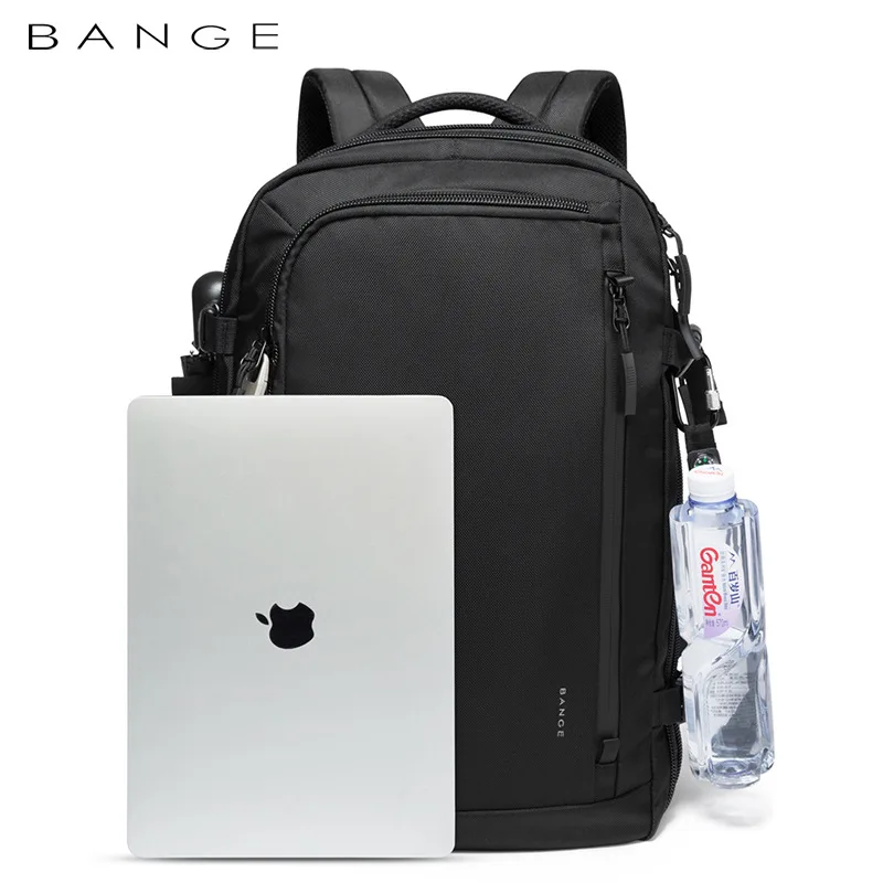 BANGE Expandable Large Capacity Travel Backpack Men 15.6 inch Laptop Backpack Travel FAA Flight Approved Outdoor Bag for Men