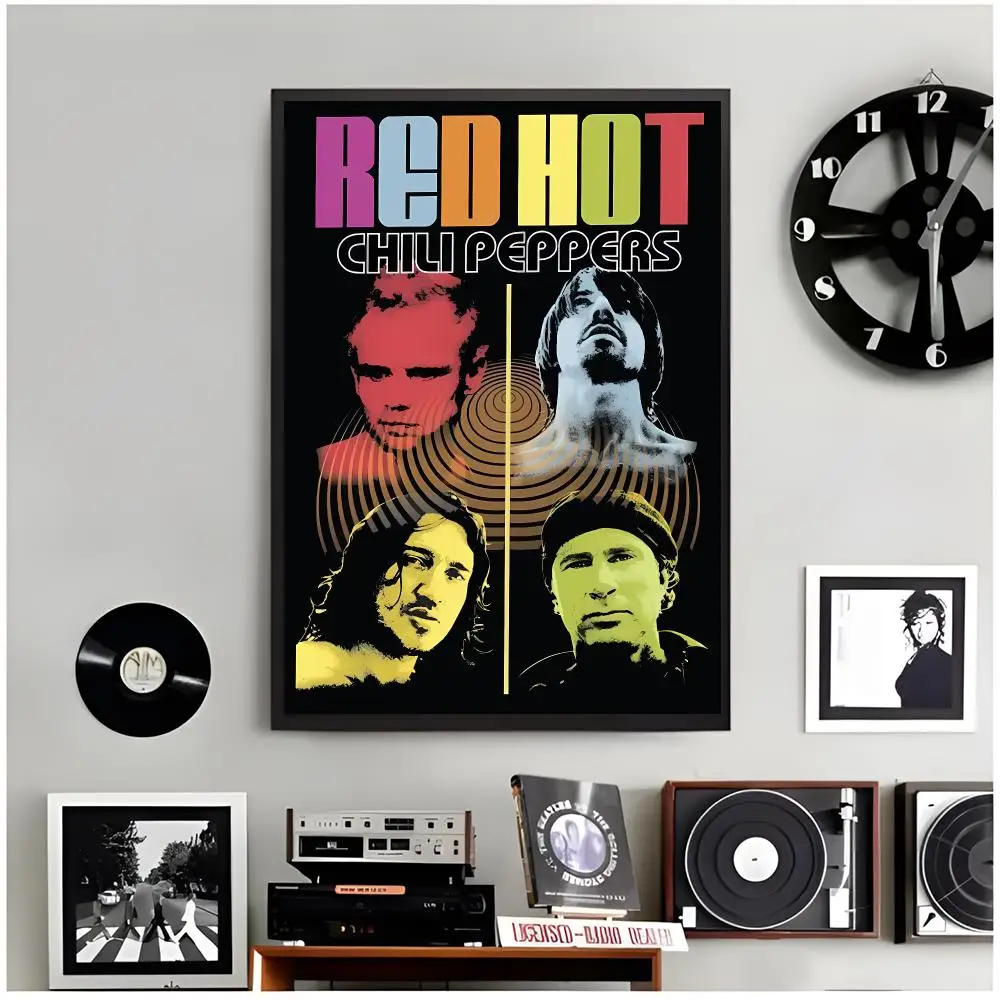 Funk Vintage Rock R-Red Hot Chili Peppers Poster Modern Wall Art Home Decor Living Room Decorative Print Unframed