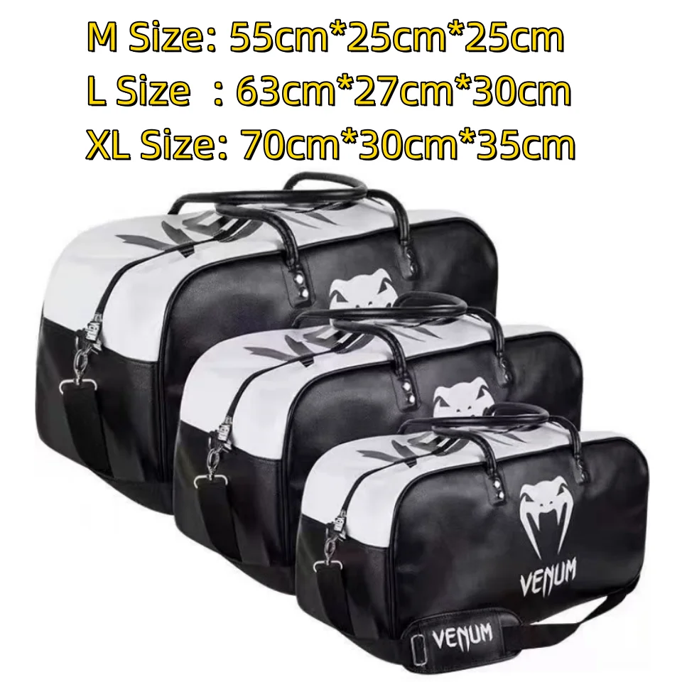 Saco de ginástica PU para homens e mulheres Saco de treinamento de boxe, saco esporte ao ar livre, mochila de viagem para treino, MMA Daily Overnight