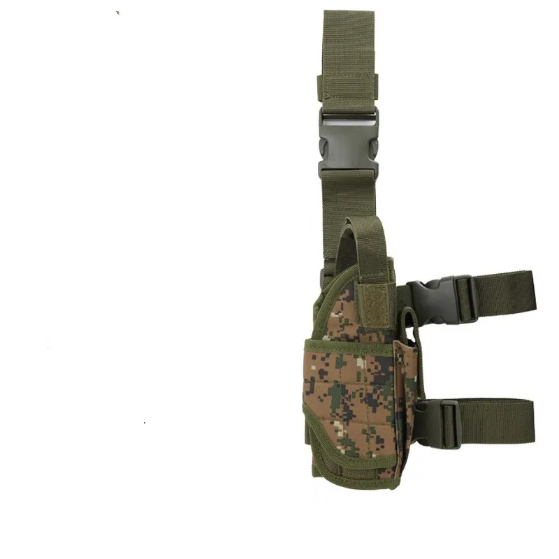 Military Tactical Leg Cover Combat Leggings Camo Drop Leg Thigh Pistol Holster Adjustable Fanny Pack