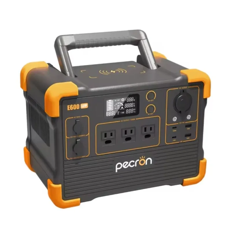 【Hot】PECRON LifePO4 Battery E600LFP 1200W 614Wh Solar Generator, Portable Power Station, Camping Solar Energy System