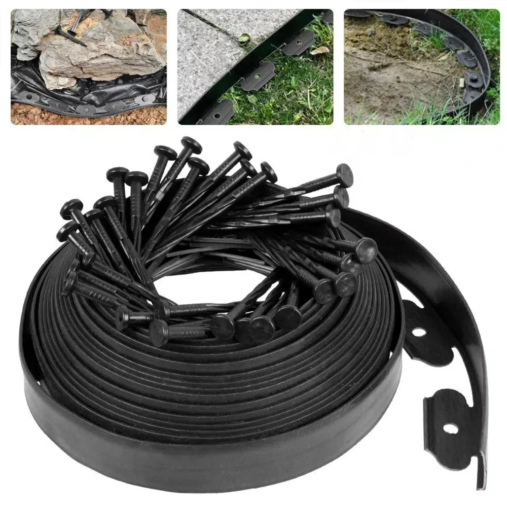 

Прочный открытый газон, бордюр, садоводство, декоративная защита растений, цветочная кровать, забор с колышками, пластиковая окантовка садового газона