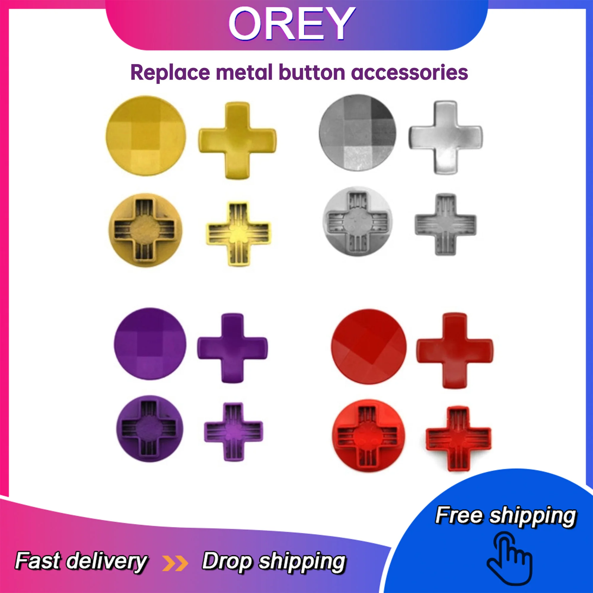 Suitable for XBOX ONE Elite Edition Controller Button for Xbox One Elite Cross Disc Key Replacement Metal Button GameAccessories