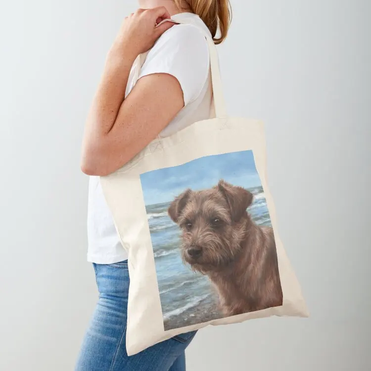

Pepper - Northfolk terrier - private commission Tote Bag Women's beach bags Gift bag Handbags shopper bags for women