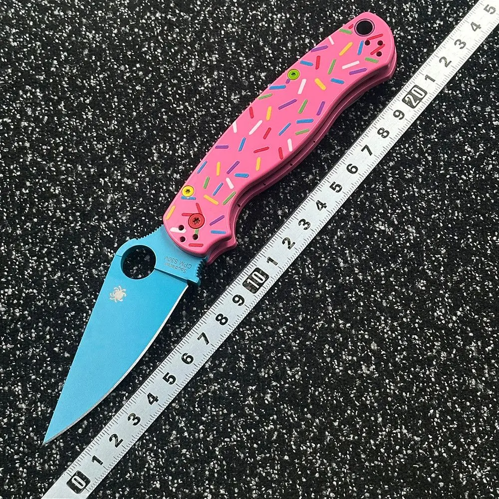 

C81 Donut Aluminum Alloy Handle Outdoor Camping Self-Defense High Hardness Pocket Portable EDC Tool Knife
