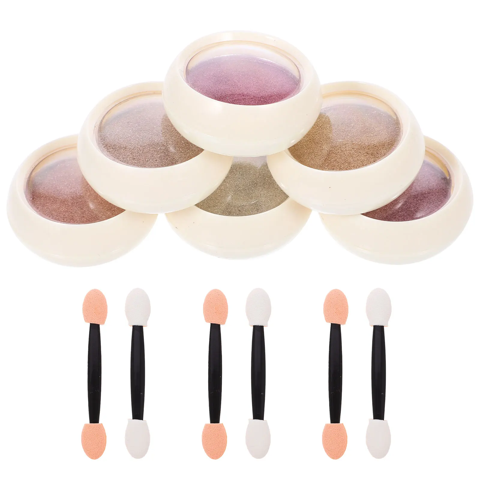 

6pcs Nail Art Powder Luxury Gold Pigment For Nails Long-Lasting Shimmer Diy Manicure Glitter Powder Mirror Effect Nail Supplies