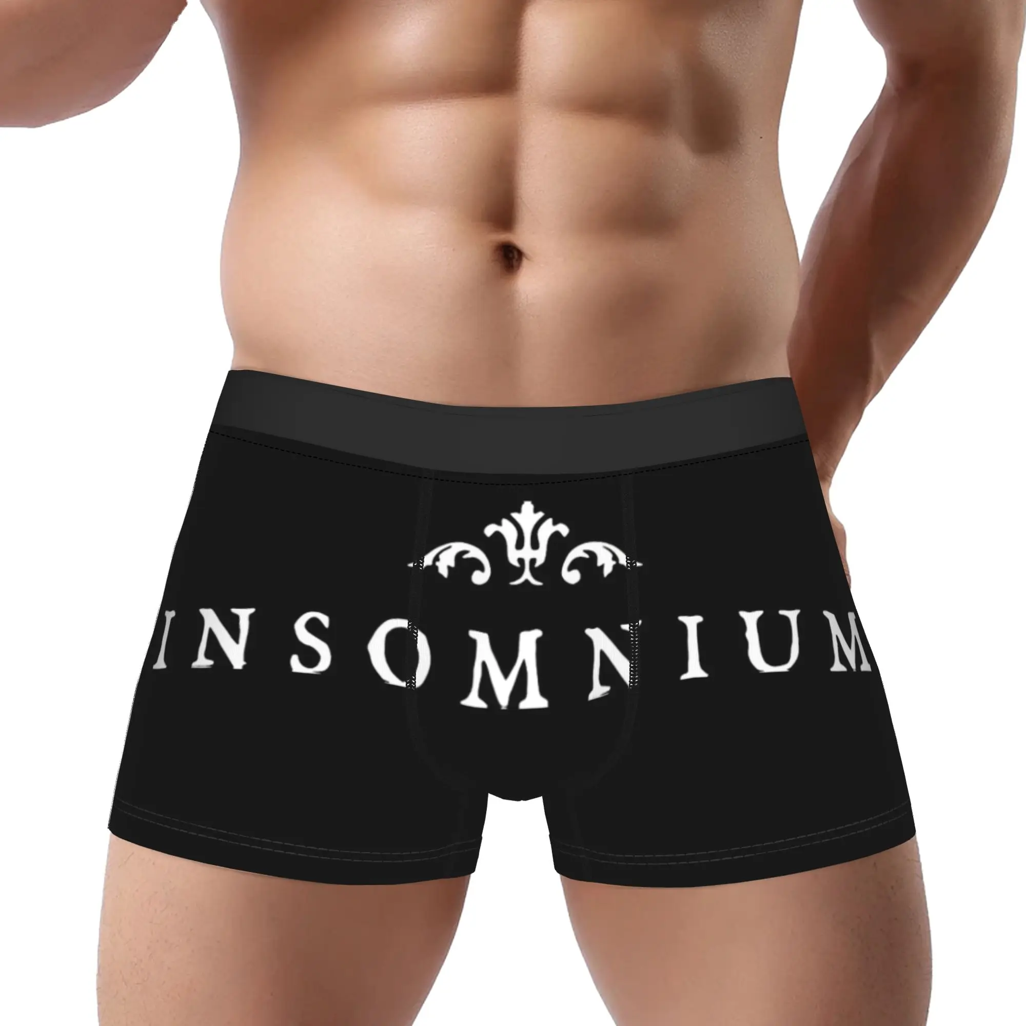

Band Logo Insomnium Underpants Breathbale Panties Man Underwear Print Shorts Boxer Briefs