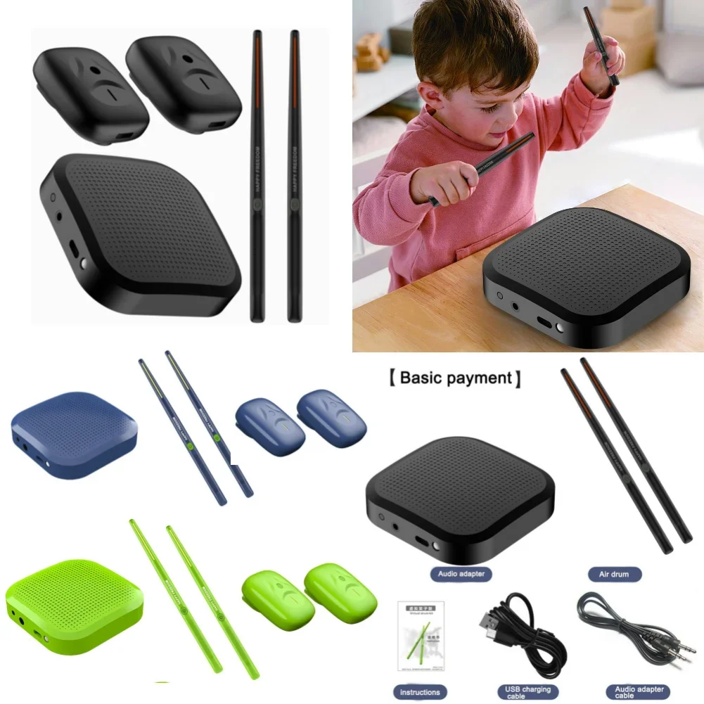 air-drum-with-drumsticks-portable-virtual-reality-drum-kit-professional-smart-electronic-drum-set-for-beginners-children-adults