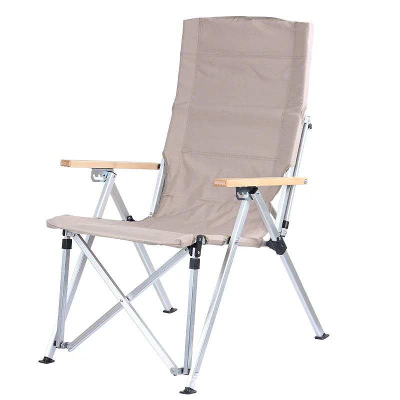 

High Back Lift Foldable 4speed Adjustable Lounge Chair Outdoor Leisure Fishing Beach Loungers Camping BBQ Can Sit or Lie Down