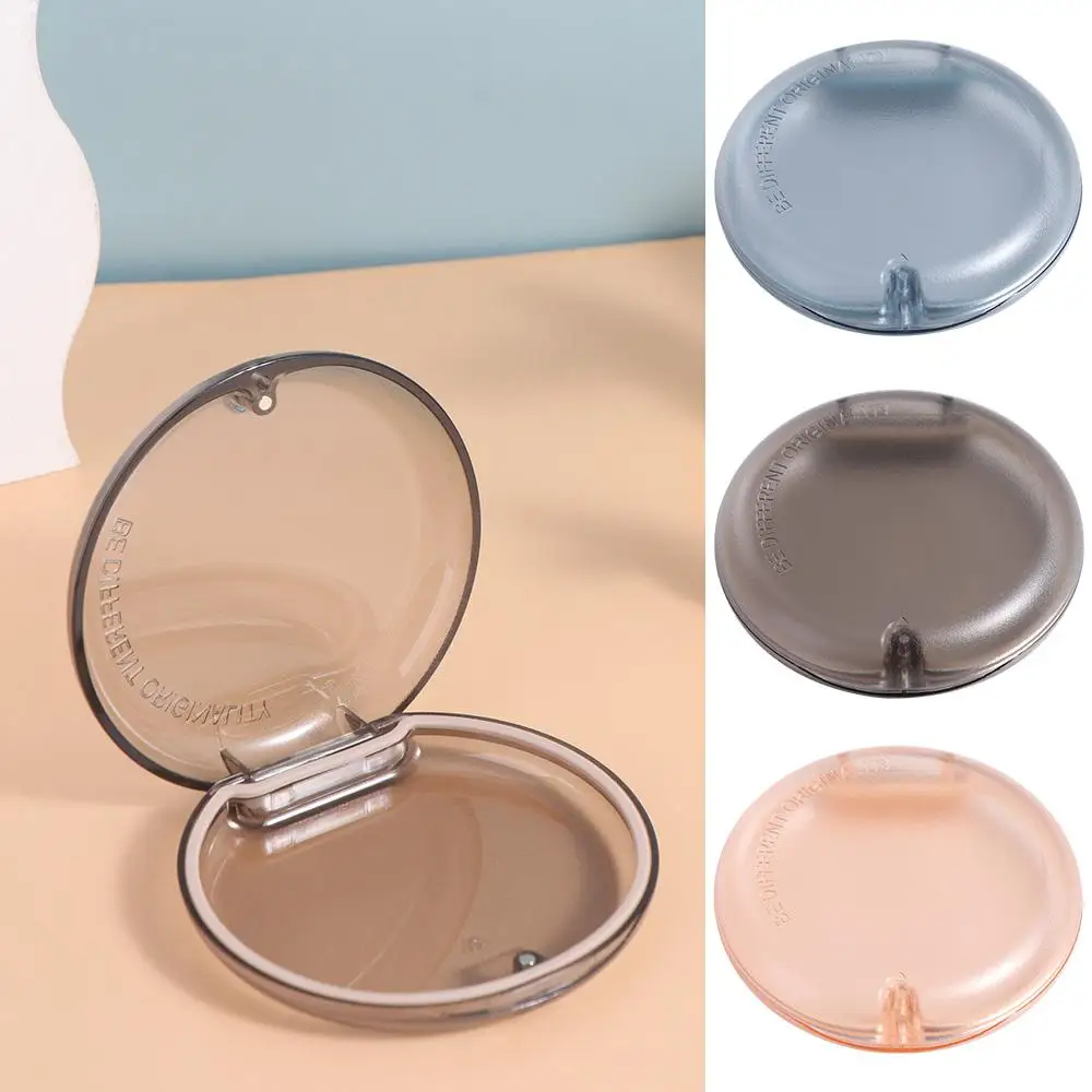 Washable False Teeth Cleaning Box Plastic Magnetic Lock Retainer Holder Portable Silicone Base Teeth Aligner Case