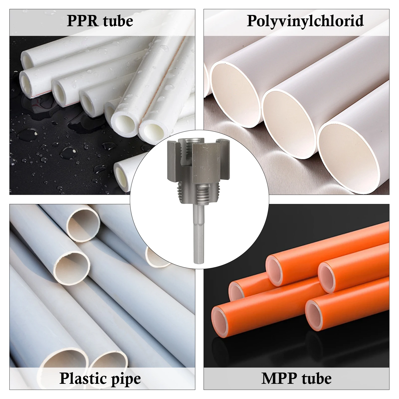 

Portable PVC Integrated Pipe Thread Cutting Tool Thread Trimming and Angle Bolt Repair Tool for Home Repair DIY Upgrades