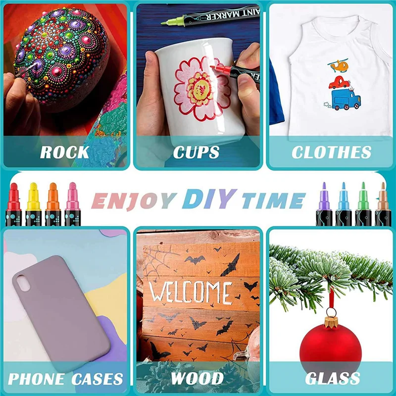 2X36 цветов, акриловые маркеры, тонкая крапковая ручка для рисования для взрослых и детей, металлические классические цвета, ручка с двойным наконечником