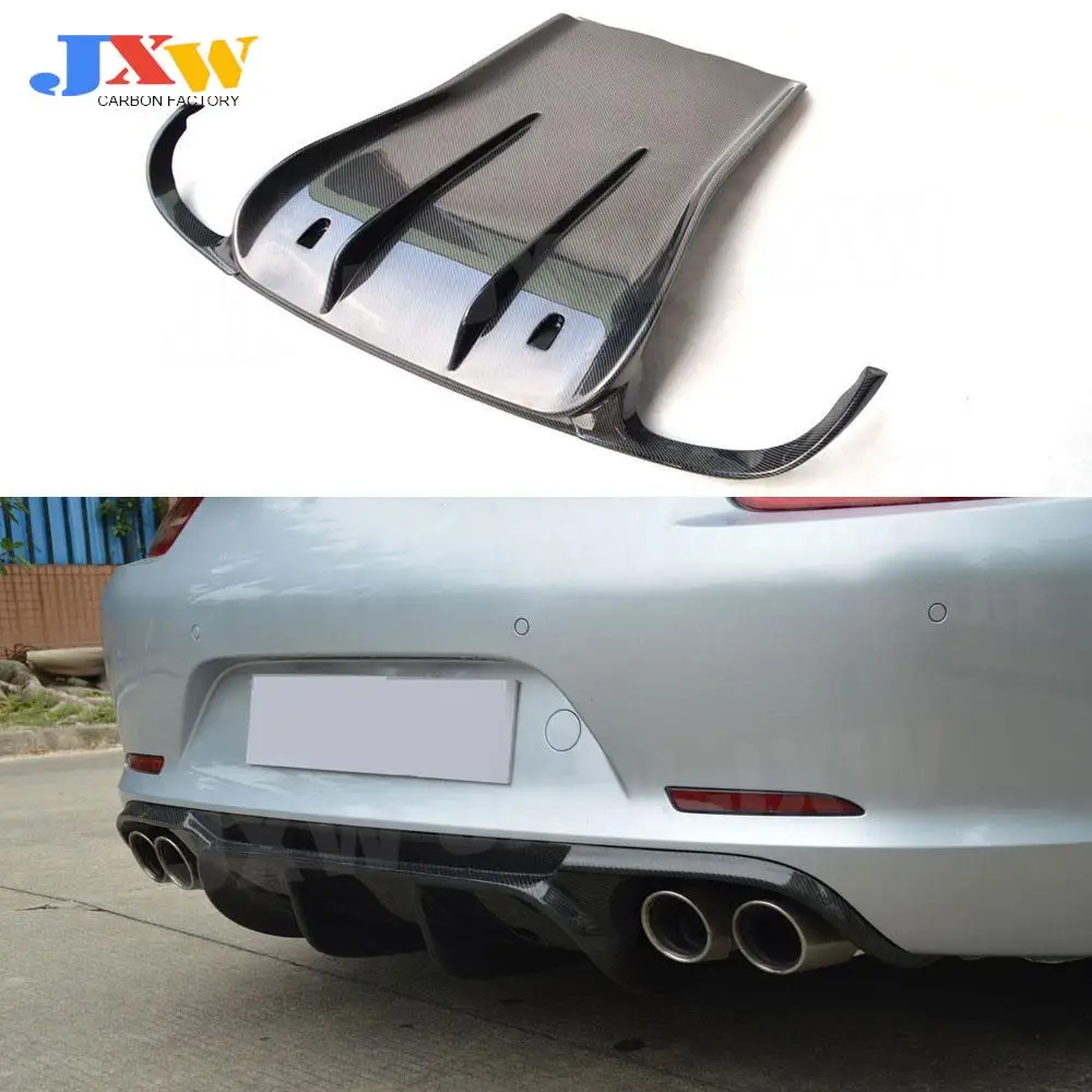 

Carbon Fiber FRP Rear Lip Diffuser Spoiler for Porsche 911 991.1 991.2 Carrera 991 GT3 2012 -2015 V Style Bottom Guard Plate