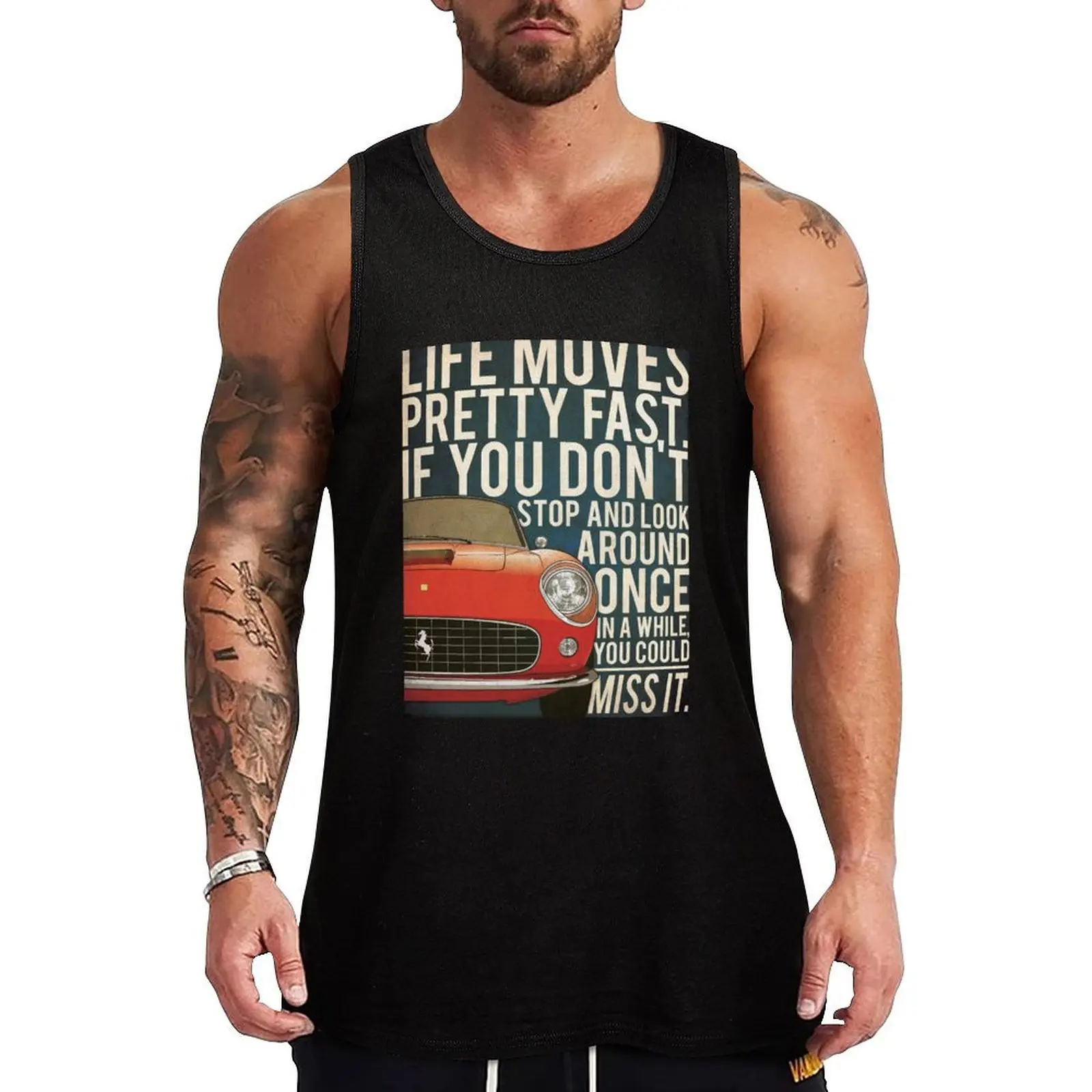 Ferris Bueller's Day Off Tank Top Hip Hop Tank Top Streetwear Casual Sleeveless Tee