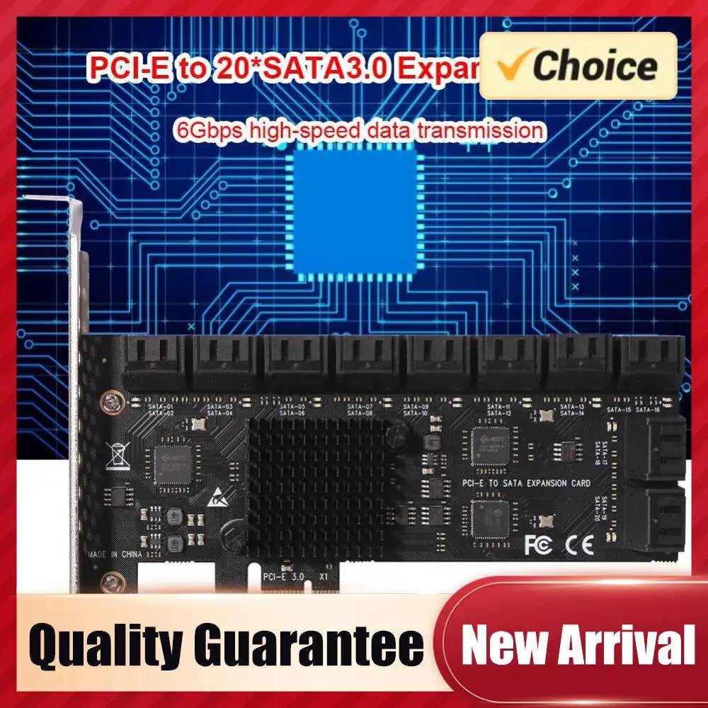 

Контроллер SA3120J PCIE, 20 портов, 6 Гбит/с, PCI-Express X1 на SATA 3.0