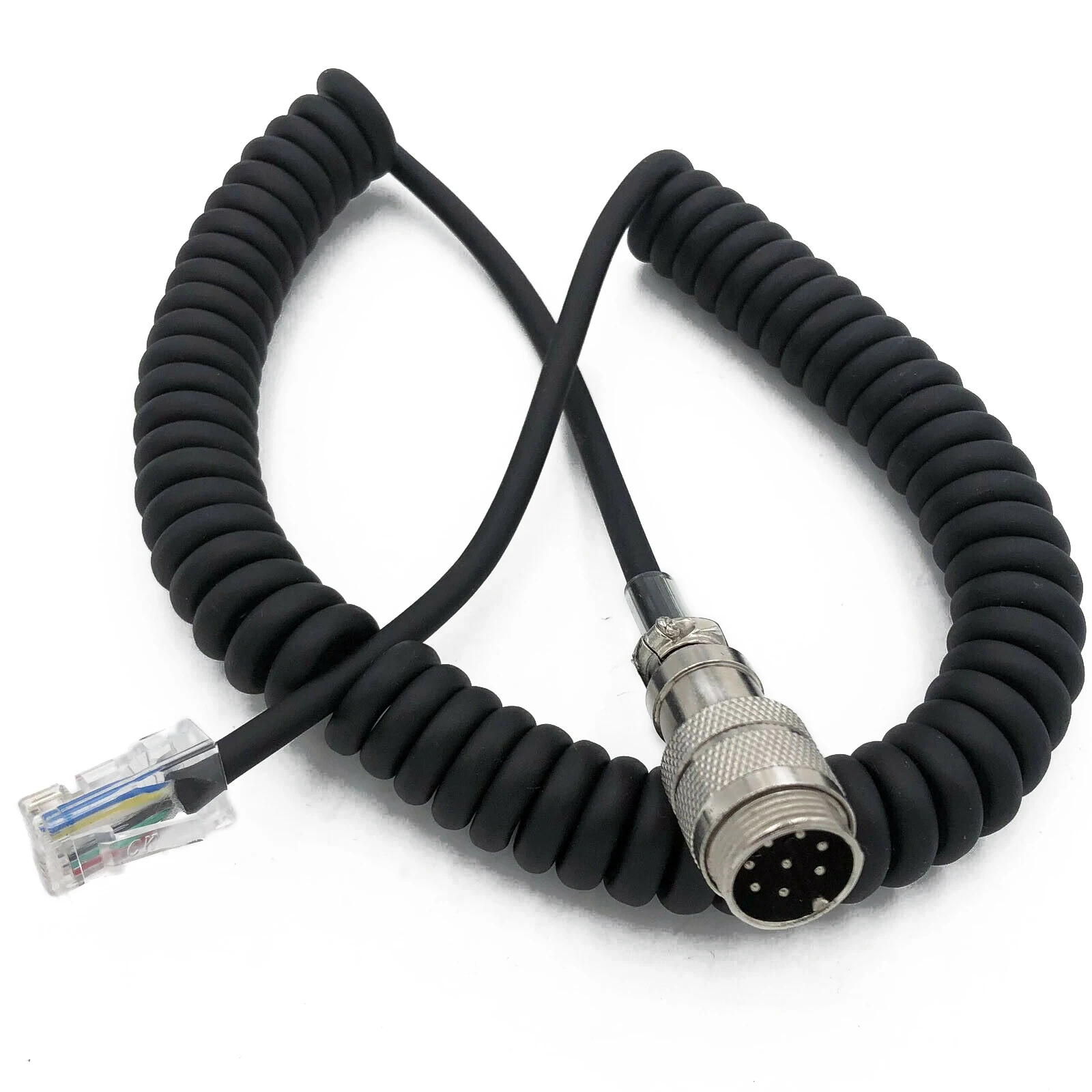 

8-контактный микрофонный кабель RJ45, модульный круглый штекер для Yaesu FT-900 FT897D FT991 FT891, кабель для преобразования микрофона