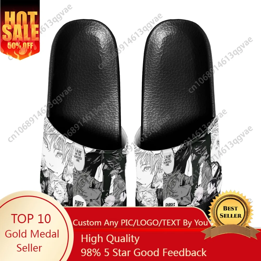 

Hot Comics Gojo Satoru Jujutsu Kaisen Slippers Home Water Shoes Men Women Teenagers Beach Pool Sandals Custom Summer Slipper