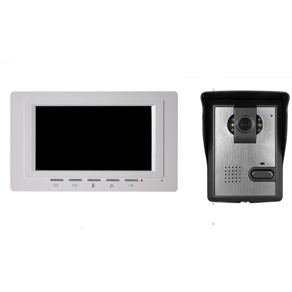7Inch IPS Screen  2MP 1080P 1v1 Wired Intercom AHD Camera Video Door Phone  Door Access Control System