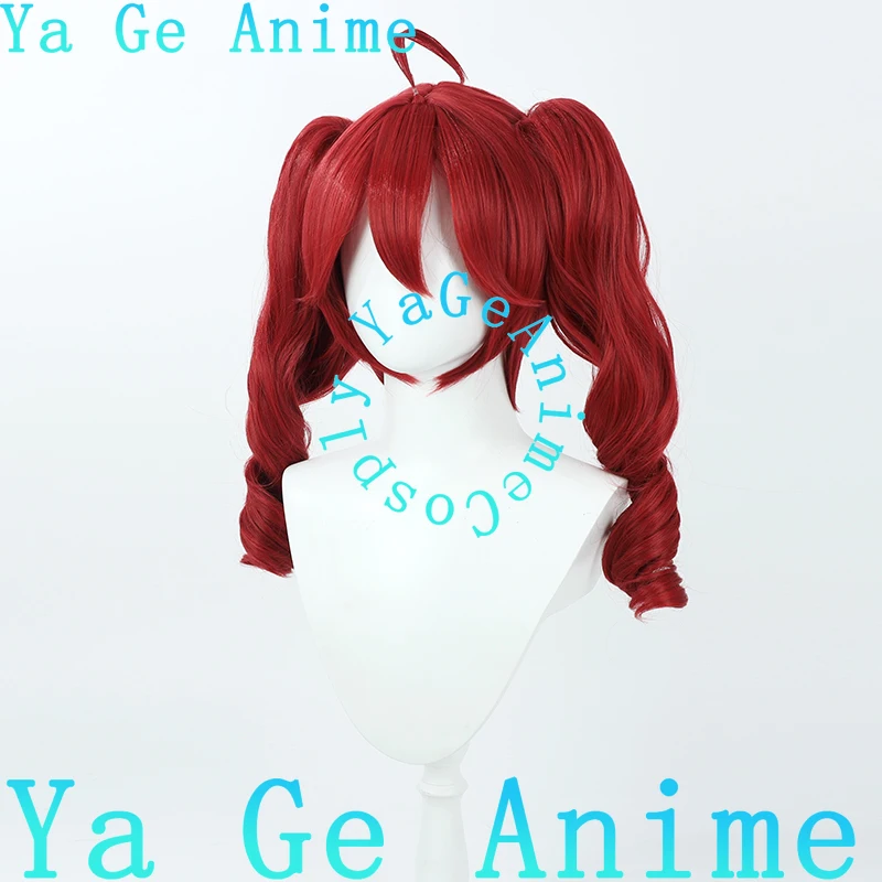 Synthétiseur de banderole virtuel VTuber V Kasane Teto, perruque de Cosplay détachable avec Clip de tigre, cheveux synthétiques pour fête d'halloween