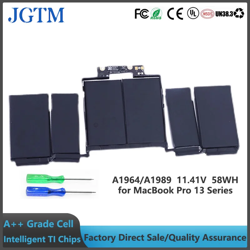 Jgtm-bateria do Portátil para Apple Macbook Pro 13 A1989 20232023 A2251 2023 Emc3214 Emc3358 3358 3348 02002497