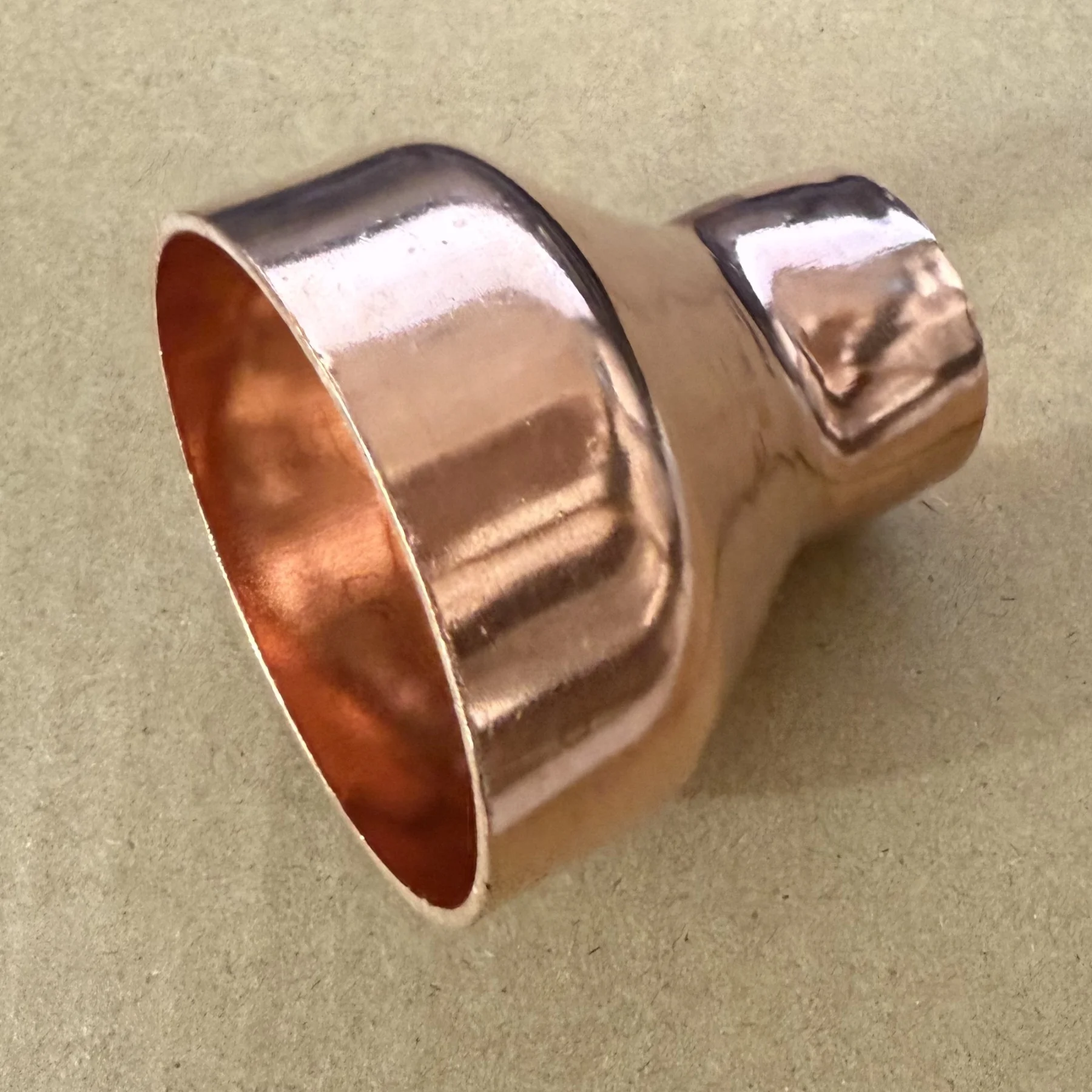 

99.9% Copper End Feed Solder Reducer Reducing Fitting Coupler For Air Condition 42mm 45mm To 12.7 15 16 19 22 25.4 28.6mm ID