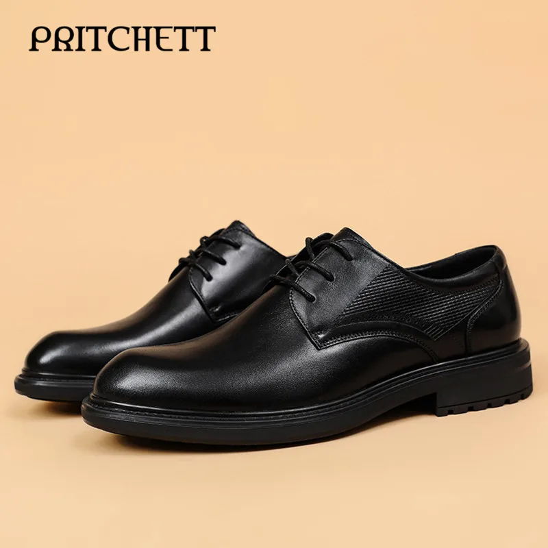 

Autumn Lace-Up Derby Shoes New Genuine Leather Business Casual Leather Shoes Men's Formal Commuting Men's Leather Shoes