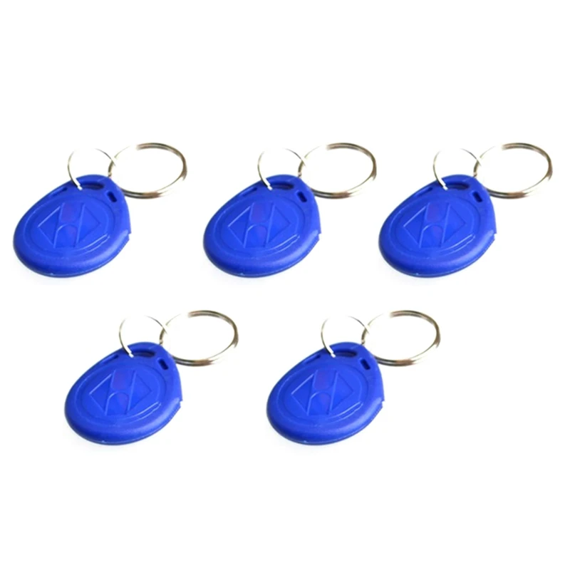 EM4100 Read Only EM4100 125Khz Card Proximity Token Keyfobs Blue Plastic Proximity Card 5Pcs