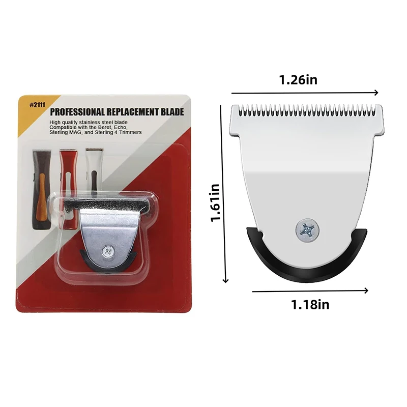1 حزمة شفرات بديلة لأداة تشذيب ماج 2111 شفرة متوافقة مع ماكينة تشذيب Wahl Mag 8841/8143 /8700/8779 وBeret 8841