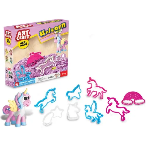 Дедушка художественное ремесло Единорог набор кинетического песка 500 г индейка Забавный подарок для детей улучшение моторики Интеллектуальный усилитель 8 шт. форма для девочек