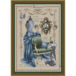 ZZ1599 DIY Homefun Cross Stitch Kit Packages Counted Cross-Stitching Kits New Pattern NOT PRINTED Cross stich Painting Set