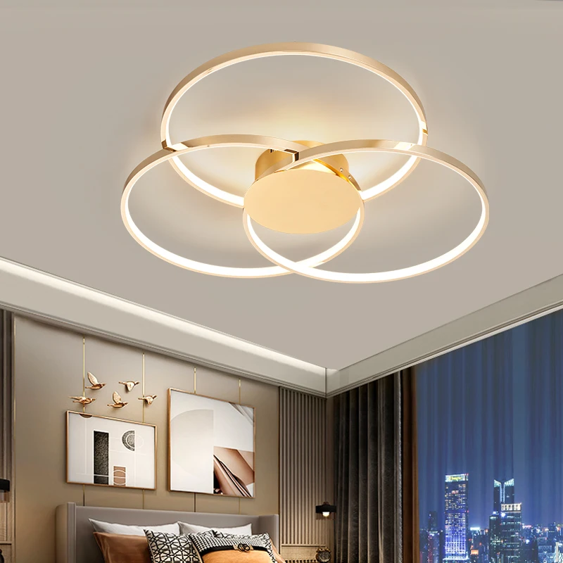 

Gold/Chrome Plated Modern Led Chandelier lamp For Bedroom Living Room Decoration Lustre Led AC110-220v Ceiling chandelier Lights