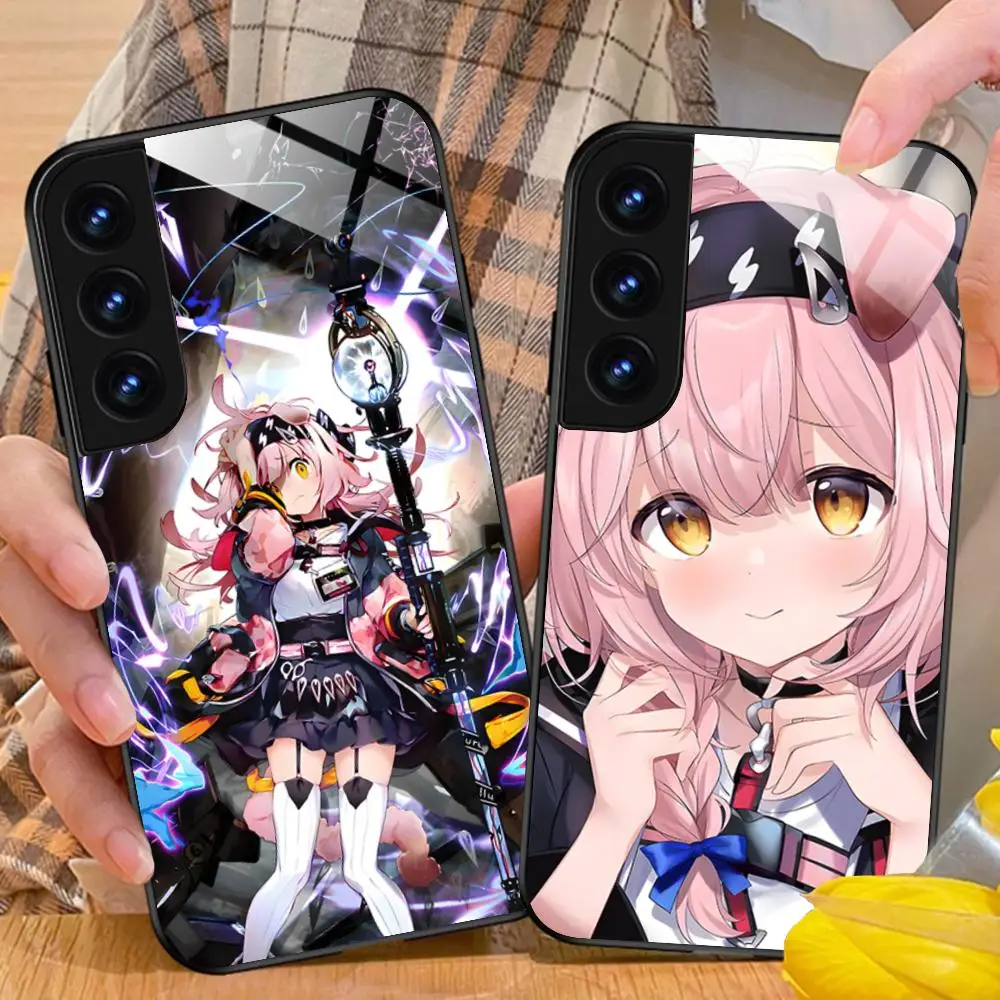 Arknights Goldenglow Glass Mobile Phone Case for Samsung Galaxy A56 55 54 53 52 51 36 35 34 23 16 15 5G Colorful Cover