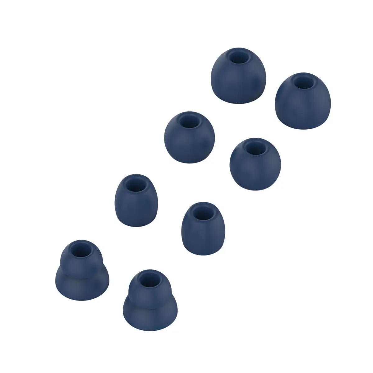 8Pcs Earbuds Tips Soft Silicone Noise Isolation Washable Replaceable Covers for Wireless Headphones Running Gym view 3