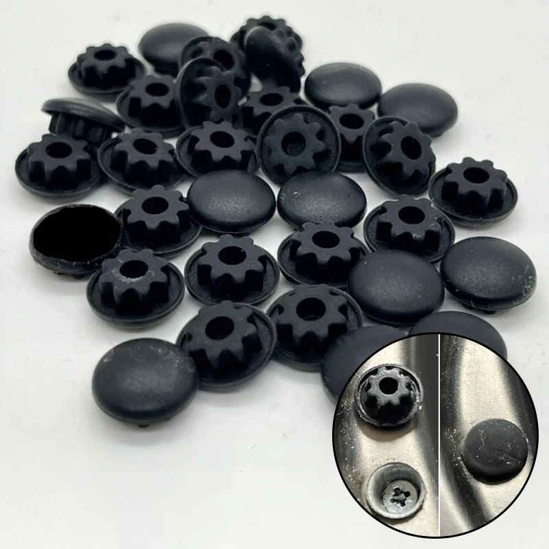 4pcs Screw Cap Covers Cog Sink Hob Cooker For Smev Dometic Black Motorhome Caravan RV Parts On Sinks Hobs Silicone Rubber