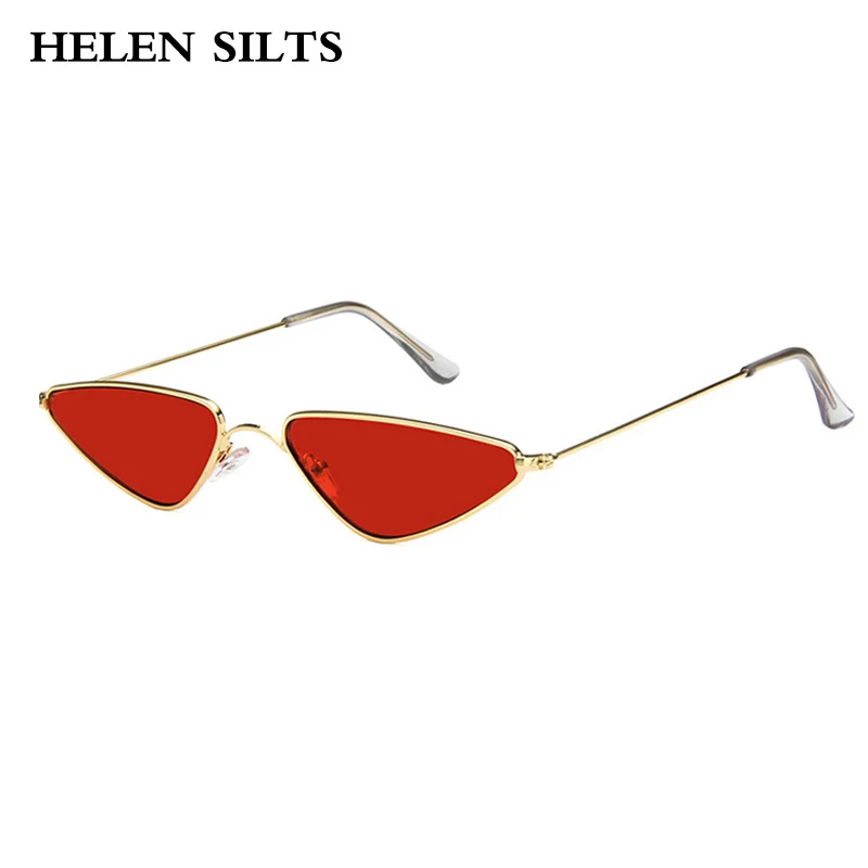 Women Small Frame Cat Eye Sunglasses For Men Classic Metal Multicolor Lens Female Male Sun Glasses Eyewear Goggles Gafas De Sol