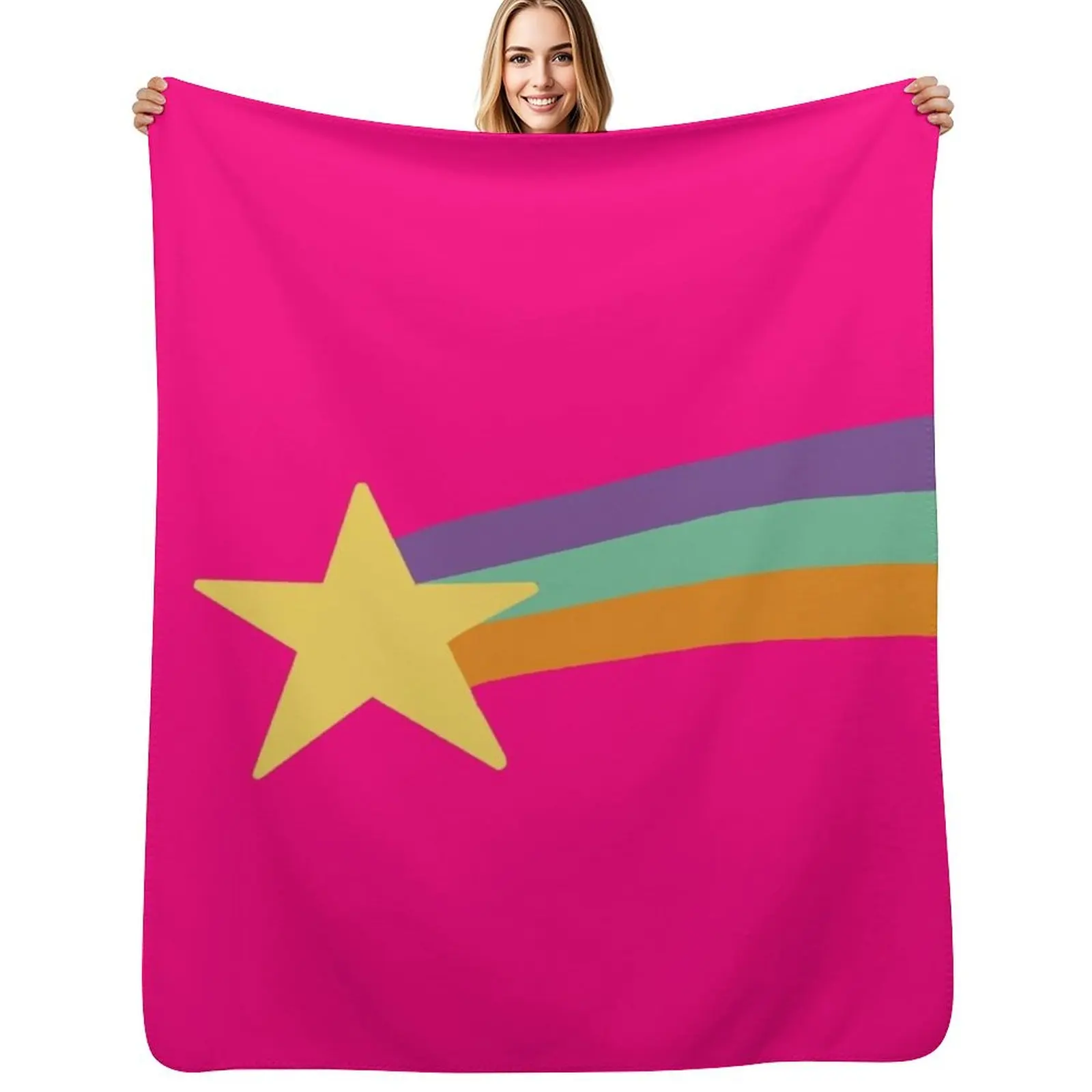 بطانية رمي من mabel pines star، أرائك زخرفية مشعرة، رمي فاخر لبطانيات الأريكة المزخرفة